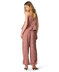Steve Madden Women's Tillie Eyelet Pull-On Ankle Pants