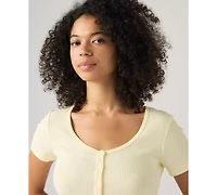 Levi's Women's Austen Button-Up Short-Sleeve Top