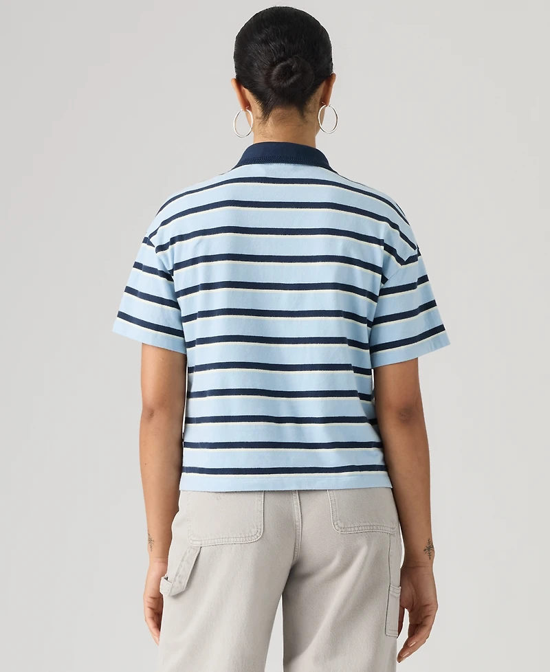 Levi's Women's Didion Rugby Short-Sleeve Collared Polo Shirt