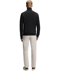 Boss by Hugo Men's Logo Patch Zip-Neck Sweatshirt