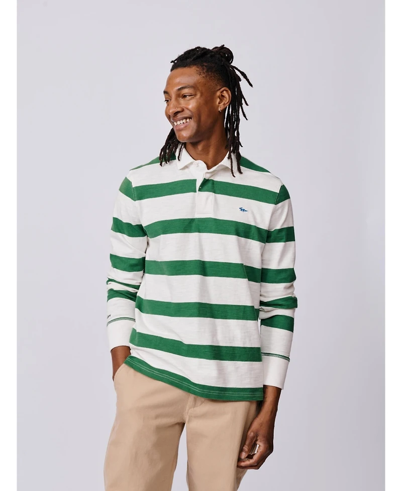 Aubin Men's Irnham Long Sleeve Collared Rugby Shirt