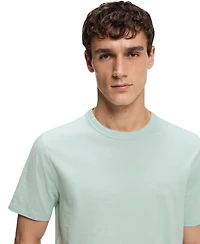 Boss by Hugo Men's Slub-Cotton Logo Detail T-Shirt