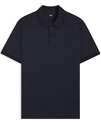 Boss by Hugo Men's Monogram Underplacket Cotton-Blend Polo Shirt