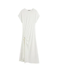 Desigual Women's Long white knit dress