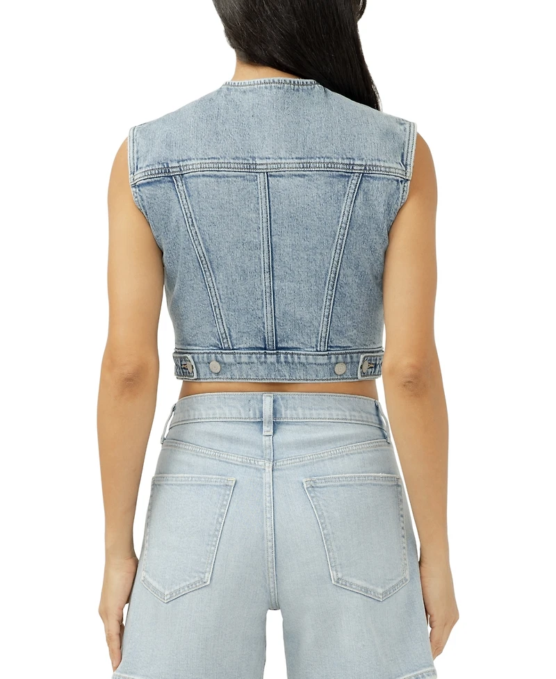 Silver Jeans Co. Women's Cropped Denim Vest