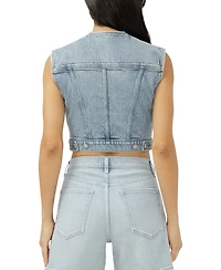 Silver Jeans Co. Women's Cropped Denim Vest