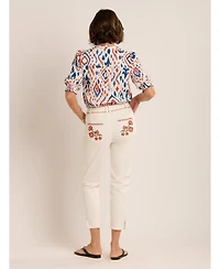 Brakeburn Women's Blake Embroidered Detail Pants