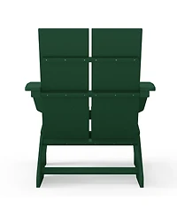 WestinTrends Outdoor Hdpe Modern Adirondack Chair with Cup Holder
