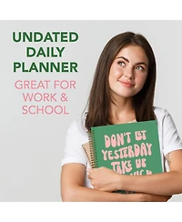 Gnuadz Daily Planner Notebook To Do List Hardcover Spiral Inspirational Quote Students Teens
