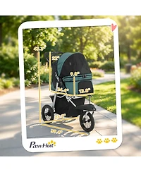 PawHut Foldable Dog Stroller with Wheels for Small Dogs