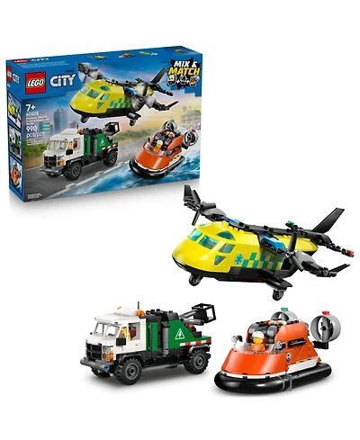 Lego City Airplane, Service Truck and Hovercraft Remix Toy 60505