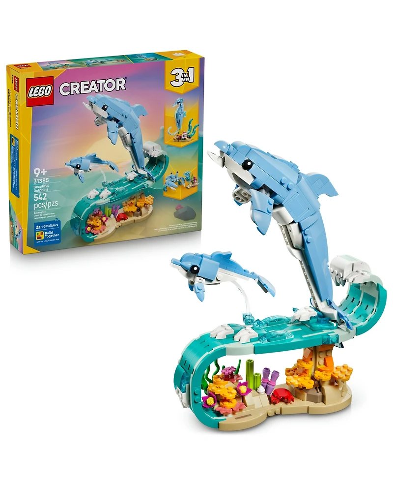 Lego Creator Sea Animals Beautiful Dolphins Toy 31385