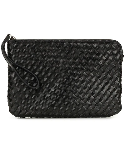 Patricia Nash Leisha Zippered Leather Wristlet