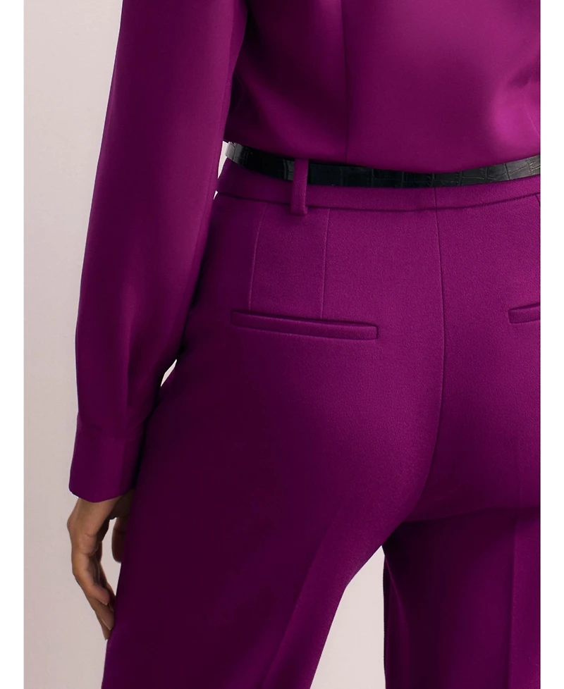 The Fold Women's Alzira Sculpt Crepe Pants