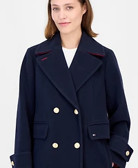 Tommy Hilfiger Women's Double-Breasted Peacoat