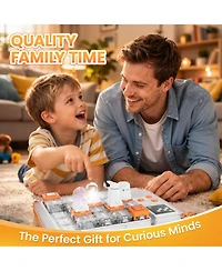 Contixo CB1 Kids Science Circuit Builder Kit, 500+ Experiments Stem Learning Set, Usb Rechargeable, Snap-Together Electronics for Ages 6+