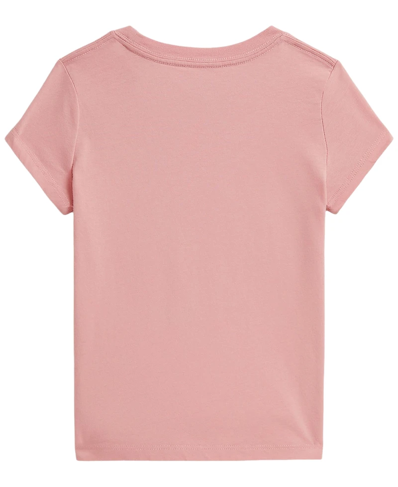 Polo Ralph Lauren Girls' 2T-6X Bear Short-Sleeve T-Shirt