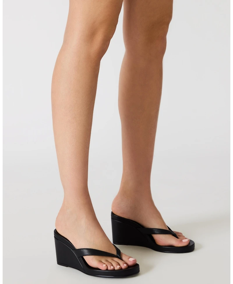 Steve Madden Women's Playing Wedge Thong Sandals