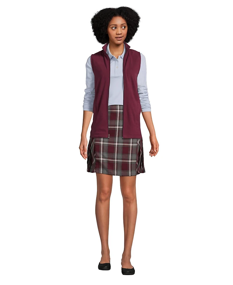 Lands' End Women's Lightweight Fleece Vest Jackets