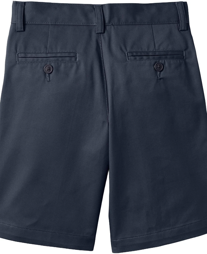Lands' End Men's Husky Plain Front Blend Chino Shorts