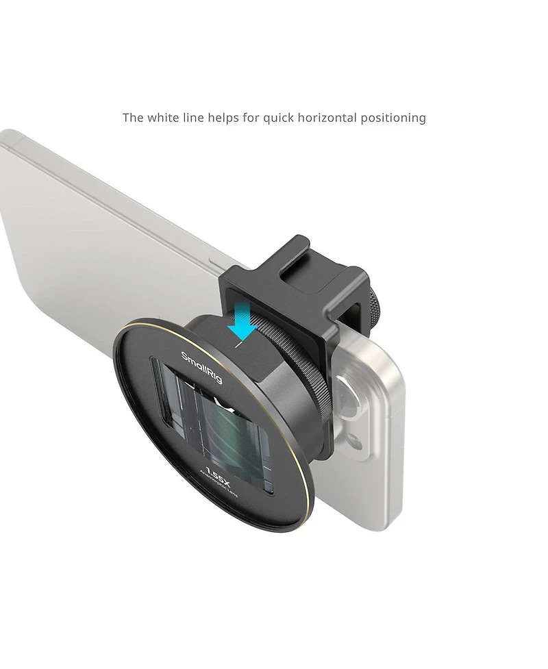 SmallRig 1.55x Anamorphic Lens for Mobile Phone, T-Mount