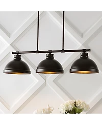 Asher Industrial Farmhouse Iron Linear Led Pendant