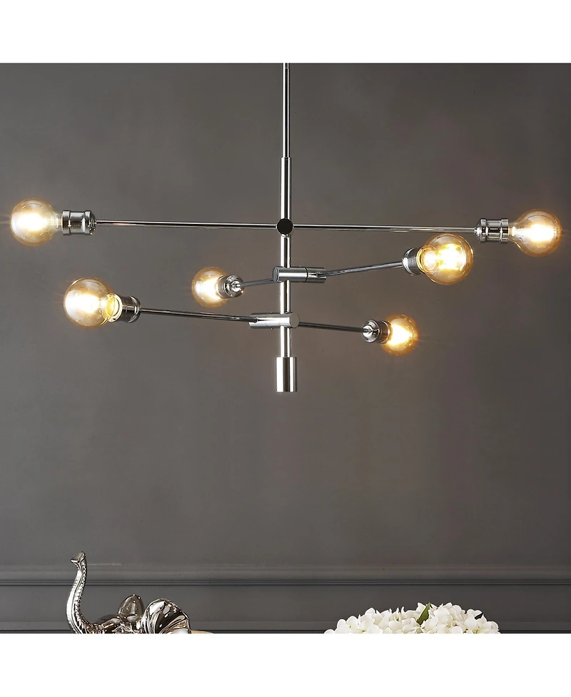 Atlas Modern Retro Iron Arm Adjustable Led Chandelier