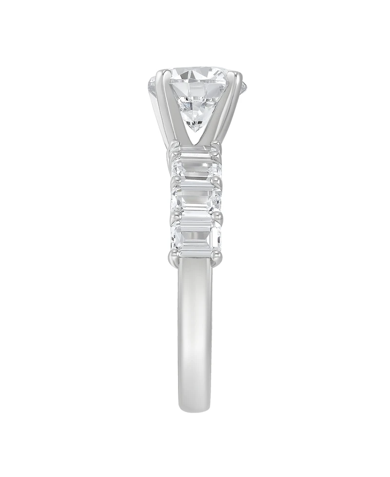 Macy's Igi Certified Lab Grown Diamond Ring (4 ct. t.w.) 14k White or Yellow Gold