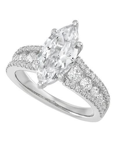 Macy's Igi Certified Lab Grown Diamond Ring (3-1/2 ct. t.w.) 14k White or Yellow Gold
