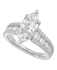 Macy's Igi Certified Lab Grown Diamond Ring (3-1/2 ct. t.w.) 14k White or Yellow Gold
