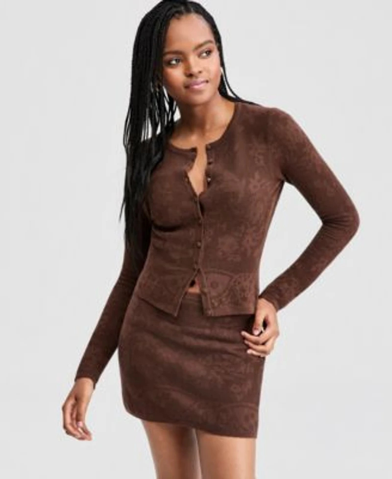 Now This Womens Crocheted Cardigan Macys Exclusive