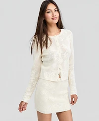 And Now This Petite Lace Knit Cardigan Sweater, Macy's Exclusive