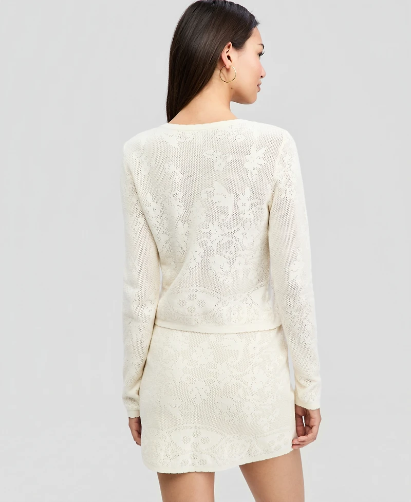 And Now This Petite Lace Knit Cardigan Sweater, Macy's Exclusive