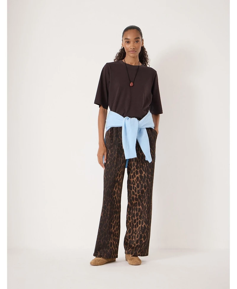 Hush Women's Harison Animal Print Side Stripe Joggers