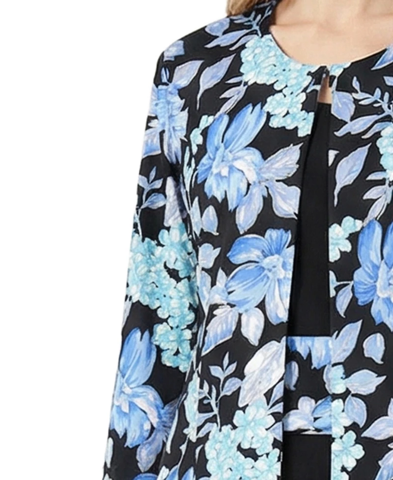 Women's 3/4 Sleeve Two Piece Dress