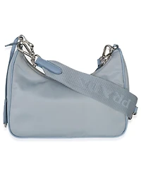 Pre-Owned Prada Blue Nylon Saffiano Leather Re-Edition 2005