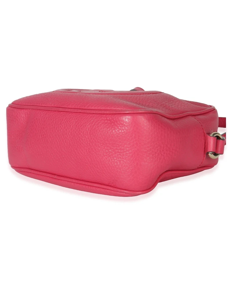 Pre-Owned Gucci Pink Pebbled Calfskin Small Soho Disco Crossbody