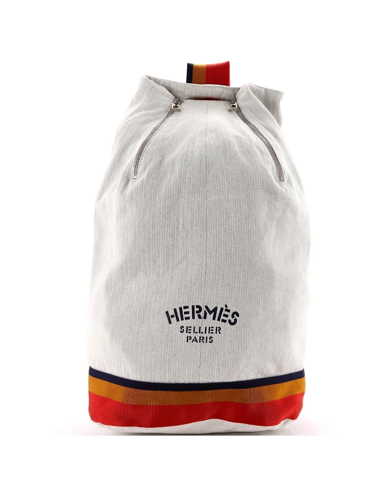 Pre-Owned HERMES Cavalier Sling Bag Toile and Nylon
