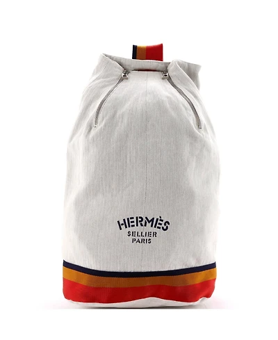 Pre-Owned HERMES Cavalier Sling Bag Toile and Nylon