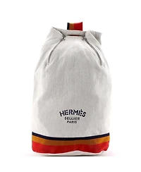 Pre-Owned HERMES Cavalier Sling Bag Toile and Nylon