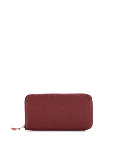 Pre-Owned HERMES Long Azap Zip Around Wallet Silk'in Epsom
