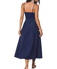 Cupshe Women's Going Off Script Blue Midi Beach Dress