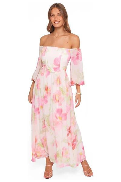 Petal and Pup Women's Chantel Off Shoulder Maxi Dress