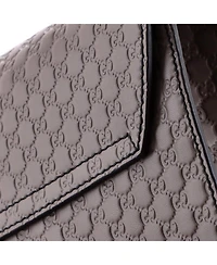 Pre-Owned Gucci Medium Emily Chain Flap Bag Microguccissima Leather