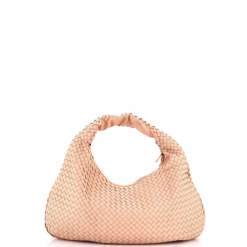 Pre-Owned Bottega Veneta Medium Veneta Hobo Intrecciato Nappa