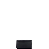 Pre-Owned Prada Mini Monochrome Wristlet Wallet on Chain Saffiano Leather