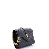 Pre-Owned Saint Laurent Medium Classic Monogram Envelope Satchel Mixed Matelasse Leather
