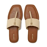 Lands' End Women's Haven Stretch Raffia Sandals