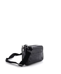 Pre-Owned Dolce & Gabbana Raised Logo Crossbody Bag Embossed Leather