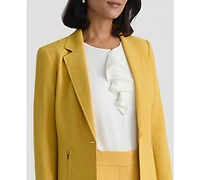Kasper Women's Notch Collar One-Button Blazer